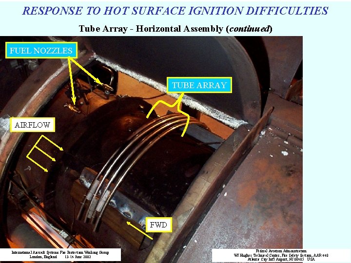 RESPONSE TO HOT SURFACE IGNITION DIFFICULTIES Tube Array - Horizontal Assembly (continued) FUEL NOZZLES