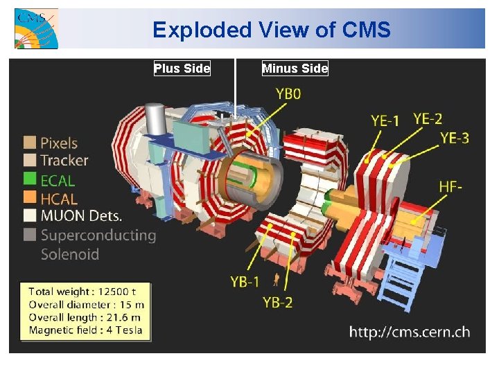 Exploded View of CMS Plus Side Minus Side 