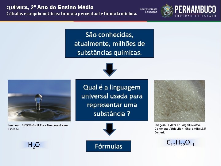 QUÍMICA, 2º Ano do Ensino Médio Cálculos estequiométricos: fórmula percentual e fórmula mínima. São QUÍMICA, 2º Ano do Ensino Médio Cálculos estequiométricos: fórmula percentual e fórmula mínima. São