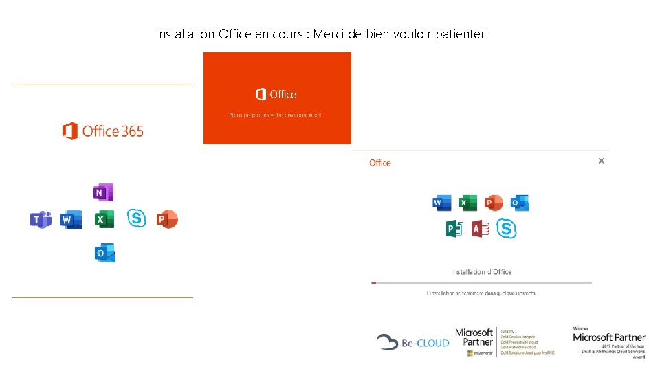 Installation Office en cours : Merci de bien vouloir patienter 