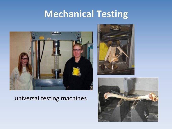 Mechanical Testing universal testing machines 