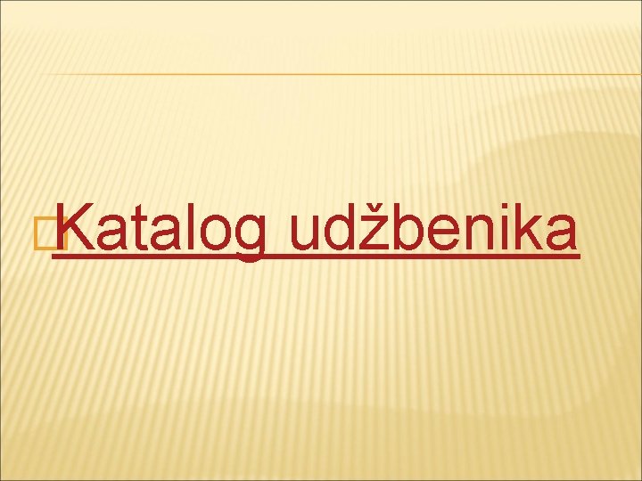 �Katalog udžbenika 