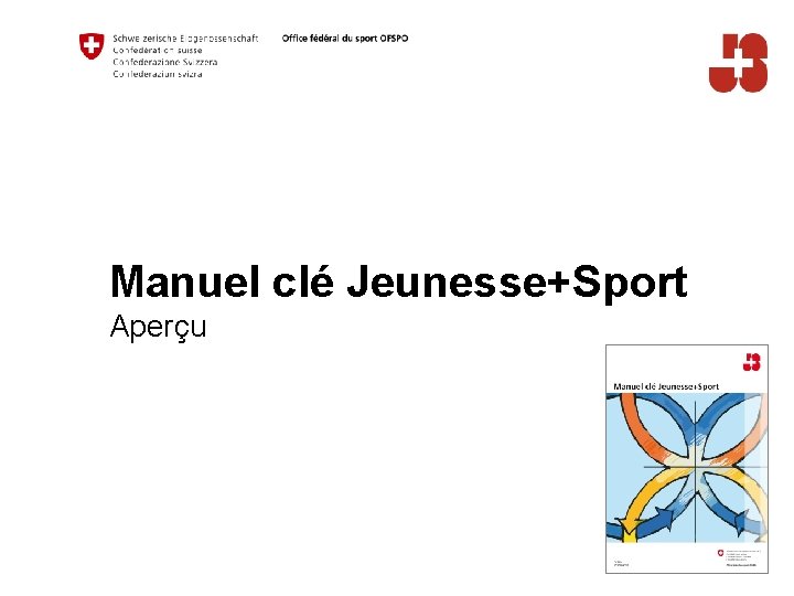 Manuel clé Jeunesse+Sport Aperçu 