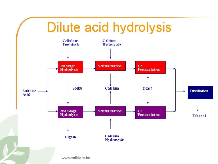Dilute acid hydrolysis 