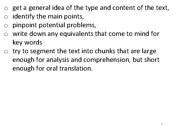 get a general idea of the type and content of the text, identify the