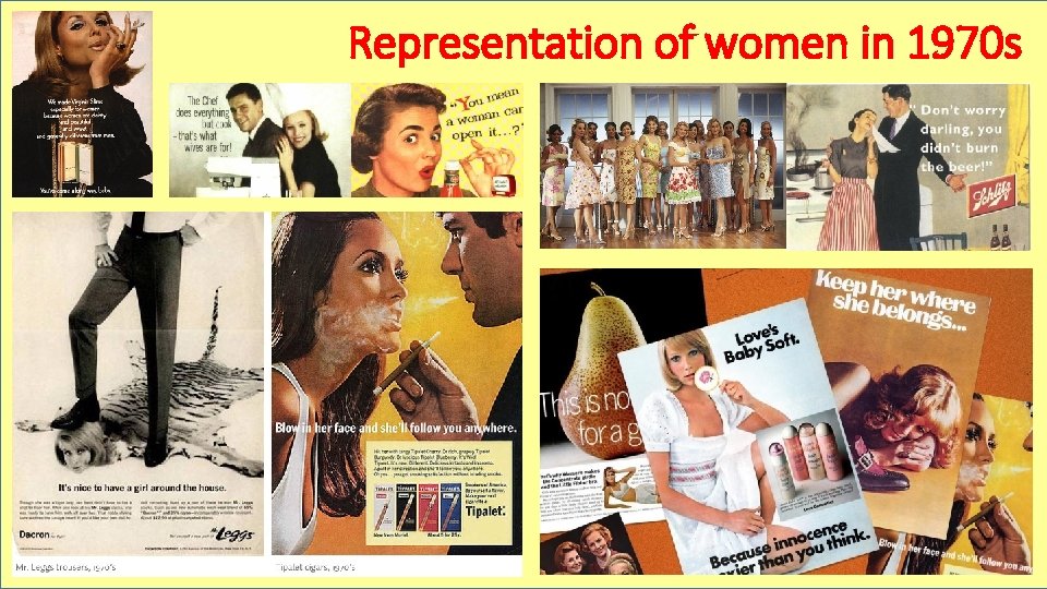 Representation of women in 1970 s 