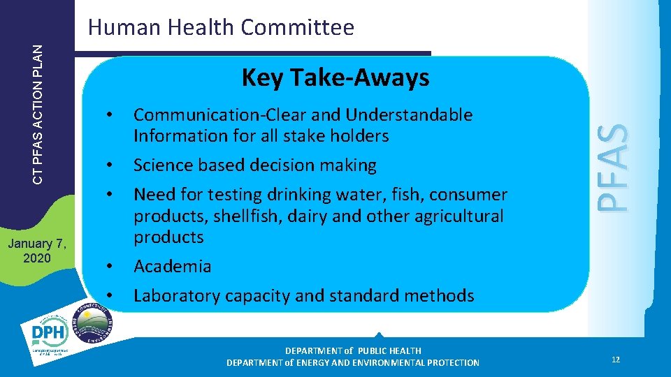 January 7, 2020 Key Take-Aways • • • Communication-Clear and Understandable Information for all