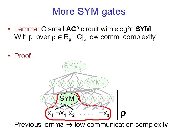 Pseudorandom Bits For Low Complexity Classes New Results