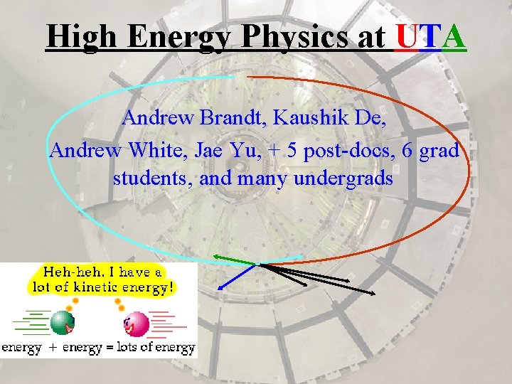 High Energy Physics at UTA Andrew Brandt, Kaushik De, Andrew White, Jae Yu, +