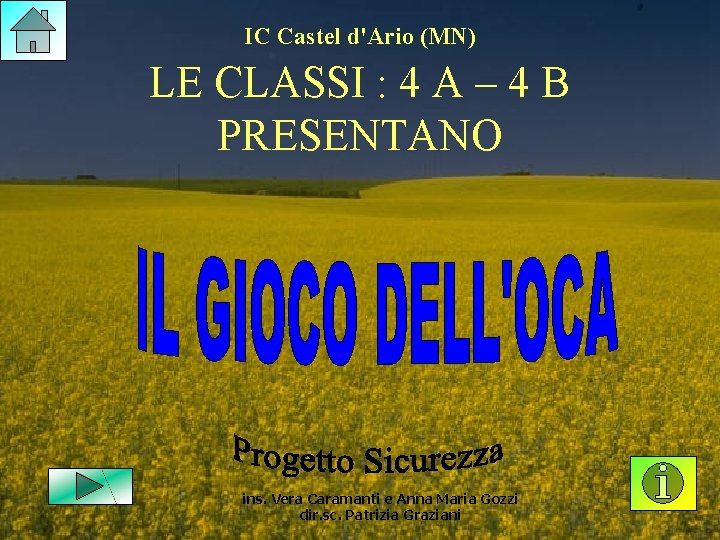 IC Castel d'Ario (MN) LE CLASSI : 4 A – 4 B PRESENTANO ins.