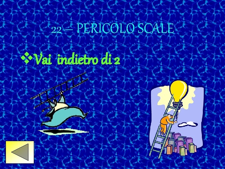22 – PERICOLO SCALE v. Vai indietro di 2 