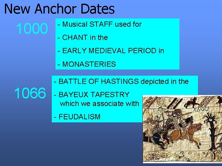 New Anchor Dates 1000 - Musical STAFF used for - CHANT in the -