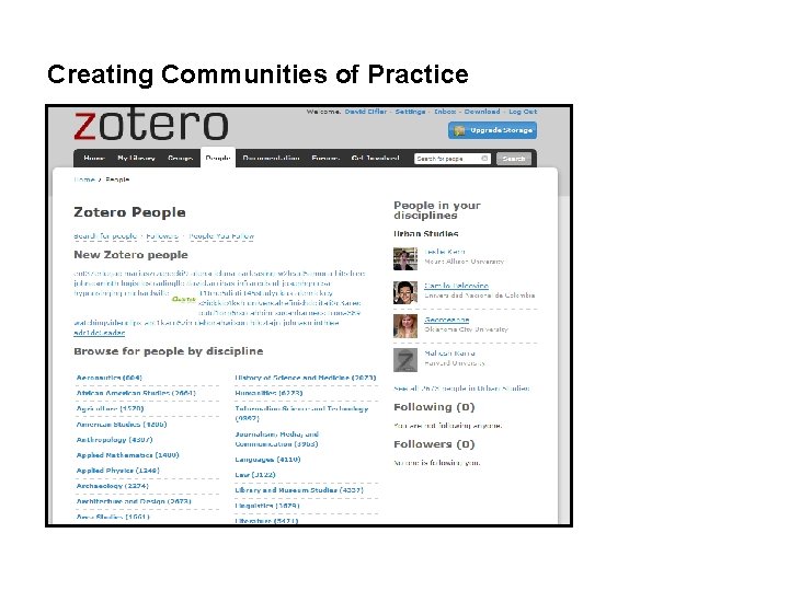 Creating Communities of Practice 