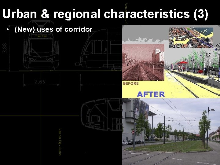 Urban & regional characteristics (3) • (New) uses of corridor 