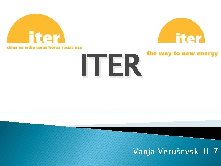 ITER Vanja Veruševski II-7 