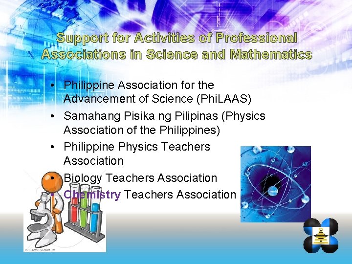 Support for Activities of Professional Associations in Science and Mathematics • Philippine Association for