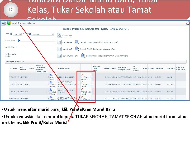  • 10 Tatacara Daftar Murid Baru, Tukar Kelas, Tukar Sekolah atau Tamat Sekolah
