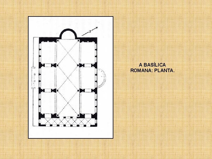 A BASÍLICA ROMANA: PLANTA. 