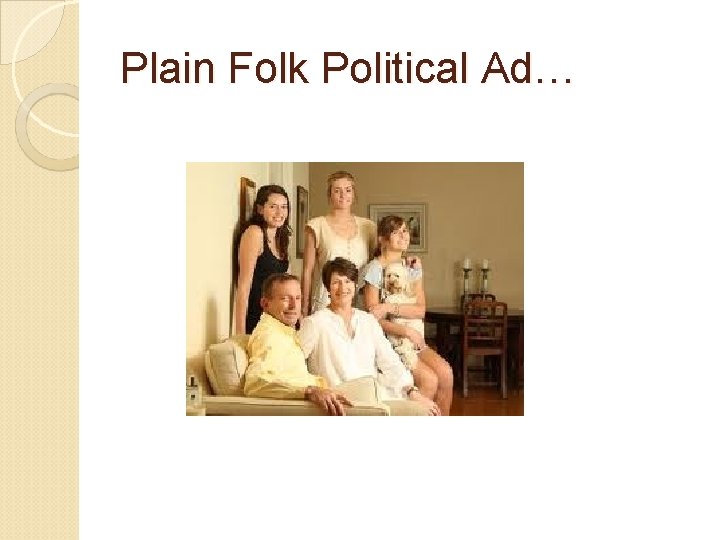 Plain Folk Political Ad… 