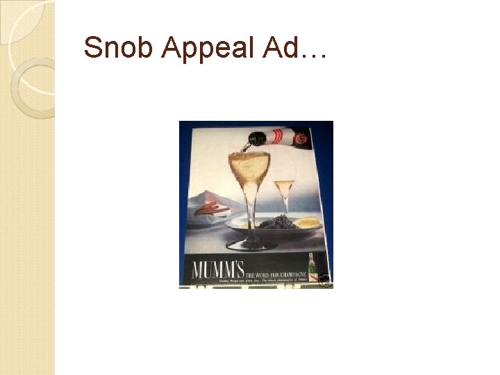 Snob Appeal Ad… 