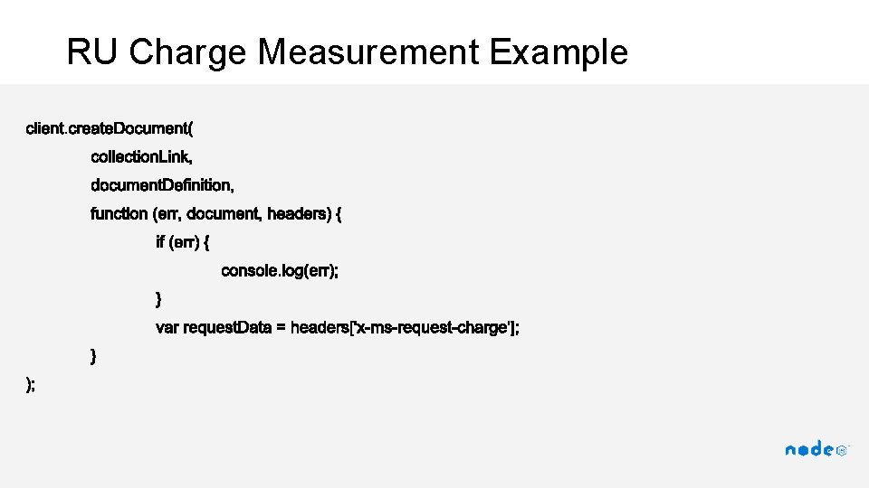 RU Charge Measurement Example 