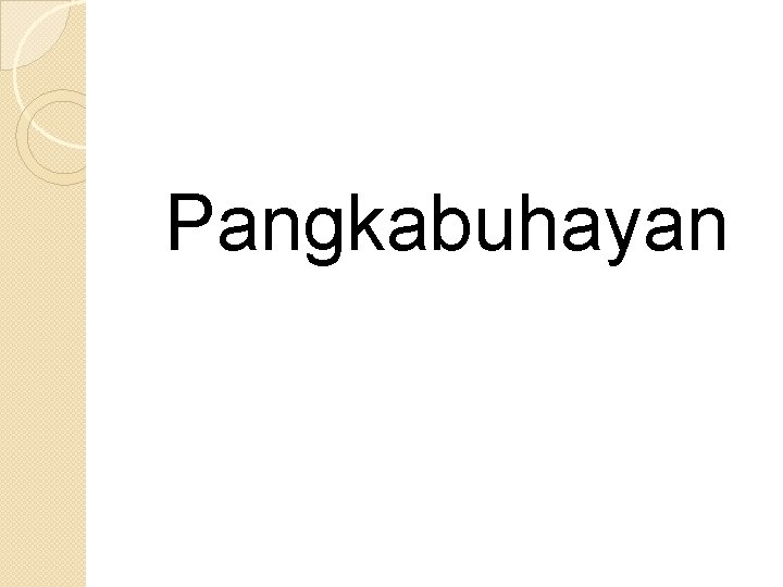 Pangkabuhayan 