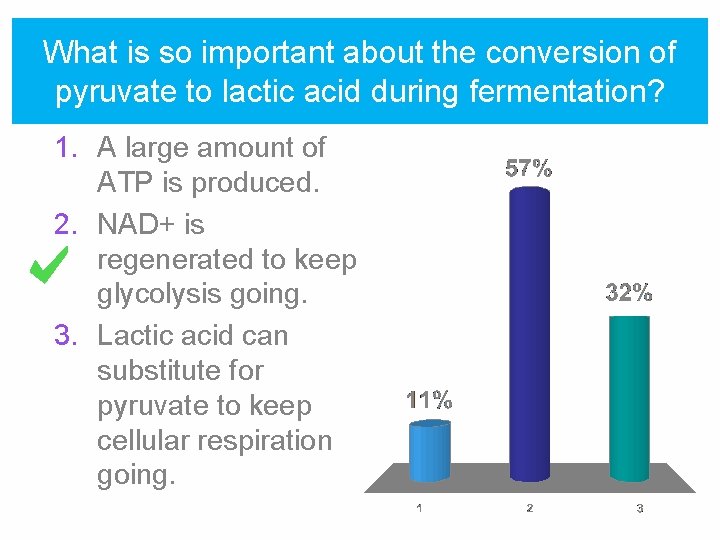 What is so important about the conversion of pyruvate to lactic acid during fermentation?