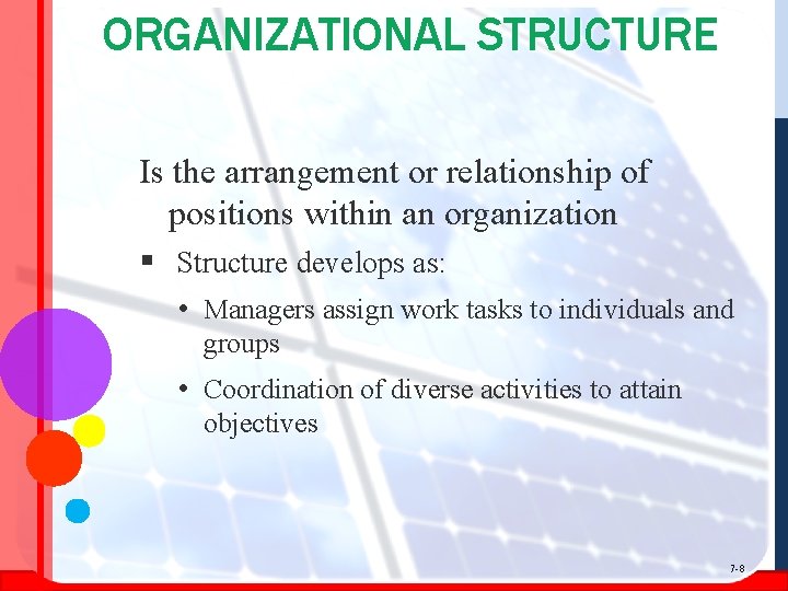 ORGANIZATIONAL STRUCTURE Is the arrangement or relationship of positions within an organization § Structure