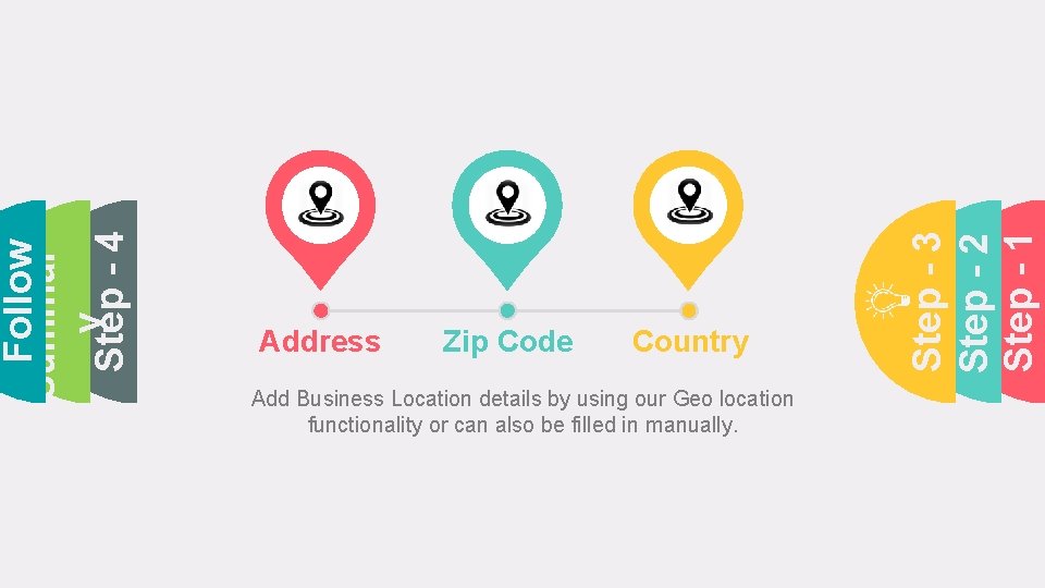 Zip Code Country Add Business Location details by using our Geo location functionality or