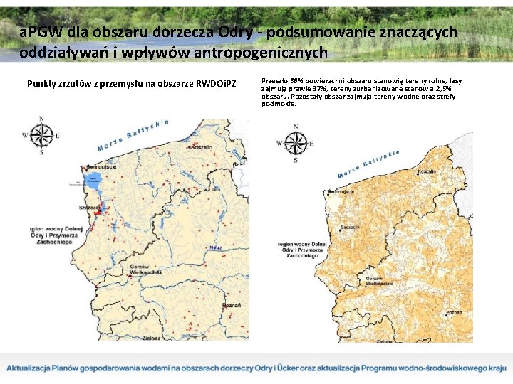 a. PGW dla obszaru dorzecza Odry - podsumowanie znaczących oddziaływań i wpływów antropogenicznych Punkty