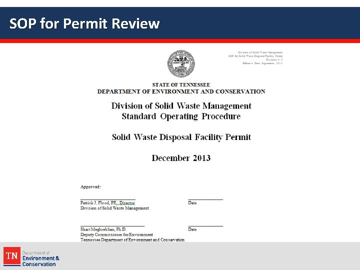 SOP for Permit Review 
