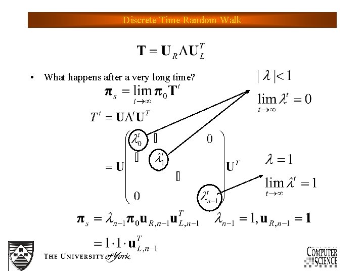 Discrete Time Random Walk • What happens after a very long time? 