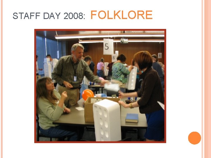 STAFF DAY 2008: FOLKLORE 