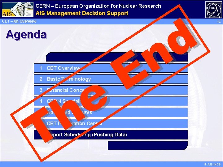 CERN – European Organization for Nuclear Research d n E Administrative AIS Management Information