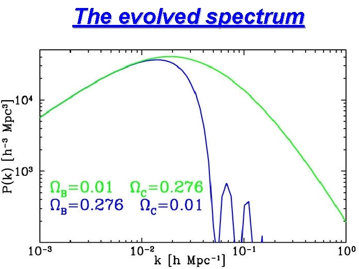 The evolved spectrum 