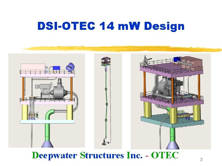 DSI-OTEC 14 m. W Design Deepwater Structures Inc. - OTEC 3 DSI-OTEC 14 m. W Design Deepwater Structures Inc. - OTEC 3
