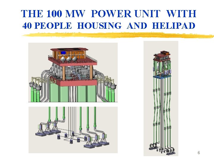 THE 100 MW POWER UNIT WITH 40 PEOPLE HOUSING AND HELIPAD 6 THE 100 MW POWER UNIT WITH 40 PEOPLE HOUSING AND HELIPAD 6