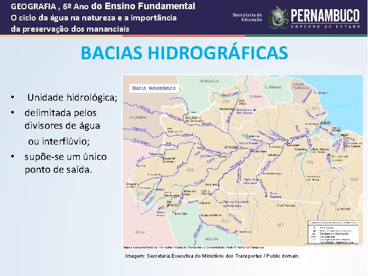 GEOGRAFIA , 6º Ano do Ensino Fundamental O ciclo da água na natureza e