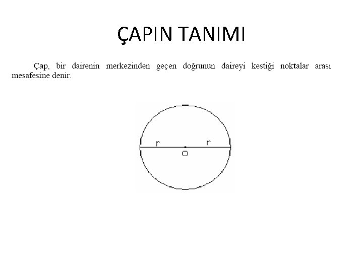 ÇAPIN TANIMI 