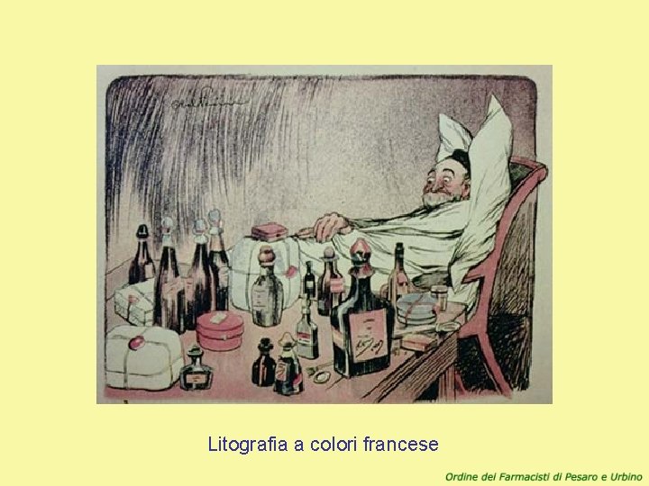Litografia a colori francese 