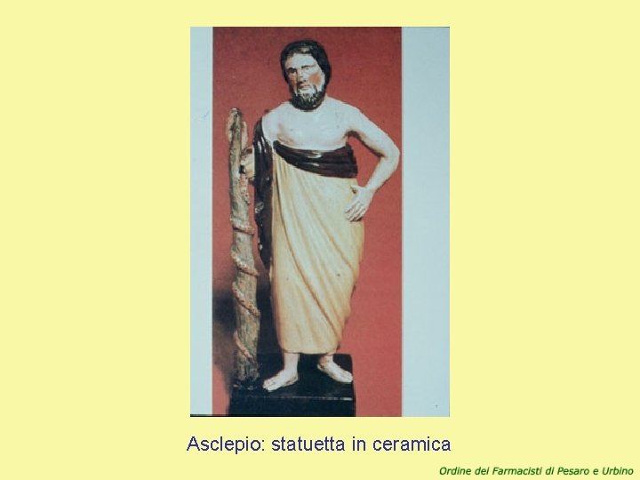 Asclepio: statuetta in ceramica 