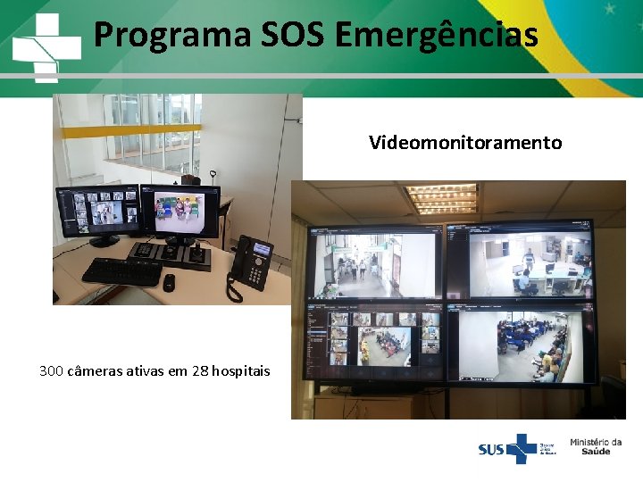 Programa SOS Emergências Videomonitoramento 300 câmeras ativas em 28 hospitais avaliação do SOS Programa SOS Emergências Videomonitoramento 300 câmeras ativas em 28 hospitais avaliação do SOS
