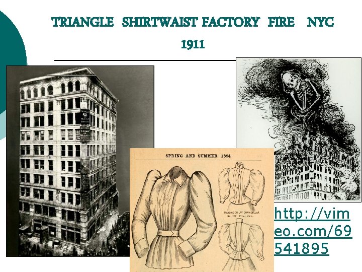 TRIANGLE SHIRTWAIST FACTORY FIRE NYC 1911 ¡ http: //vim eo. com/69 541895 