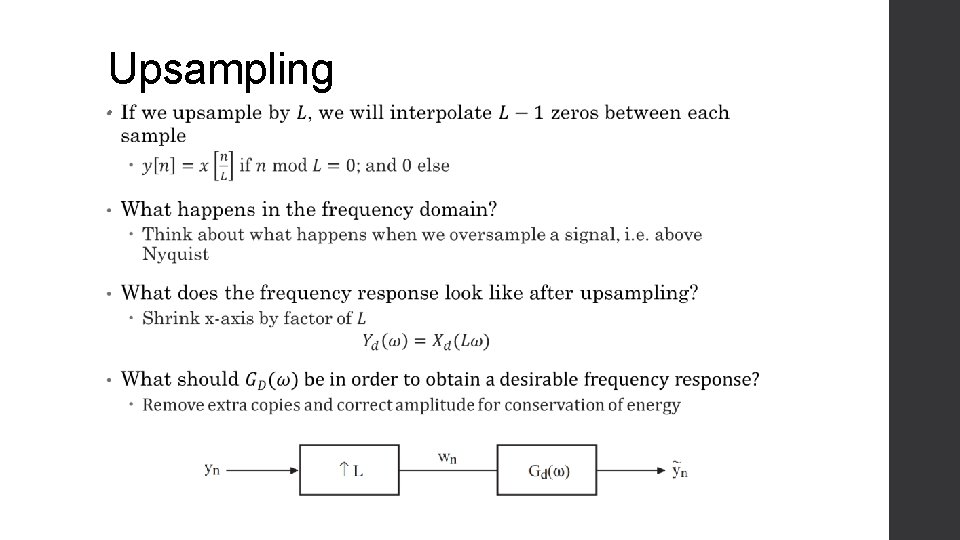 Upsampling • 