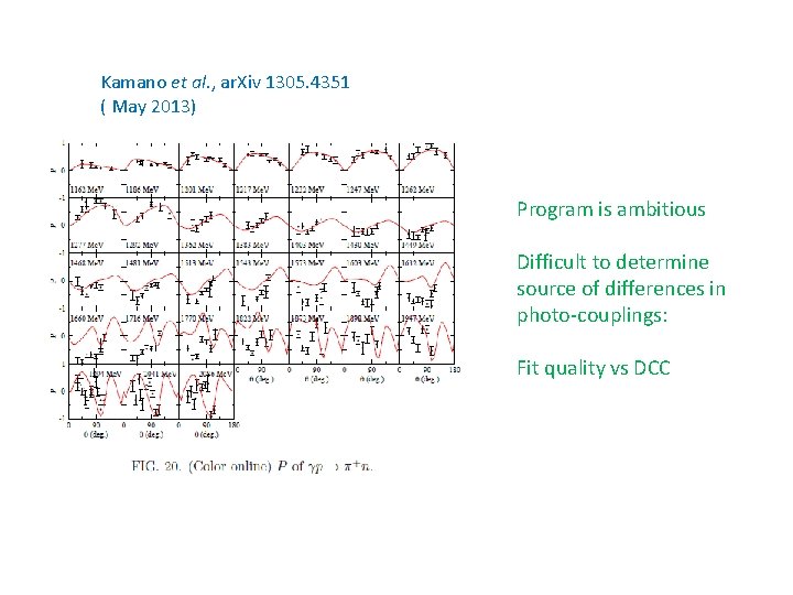 Kamano et al. , ar. Xiv 1305. 4351 ( May 2013) Program is ambitious