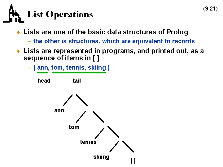 (9. 21) List Operations · Lists are one of the basic data structures of
