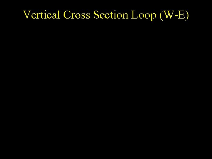 Vertical Cross Section Loop (W-E) 