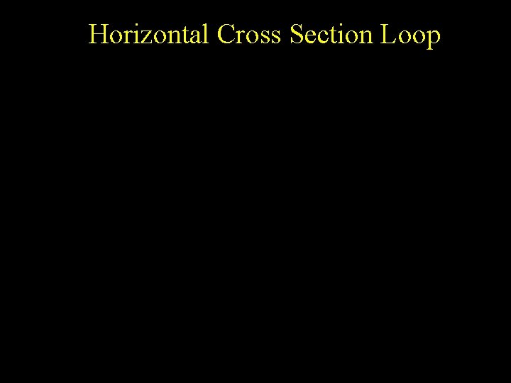 Horizontal Cross Section Loop 