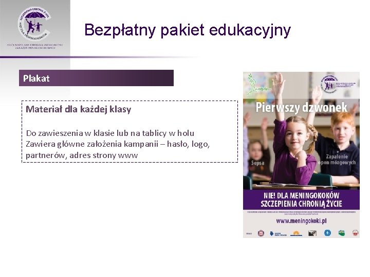 Bezpłatny pakiet edukacyjny Plakat Materiał dla każdej klasy Do zawieszenia w klasie lub na