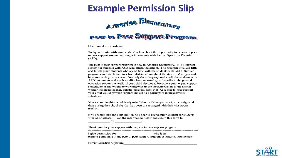 Example Permission Slip 